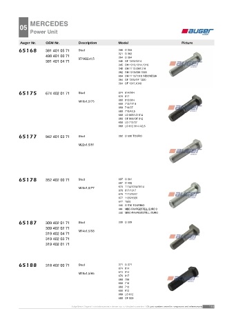 AUGER for buses MERCEDES