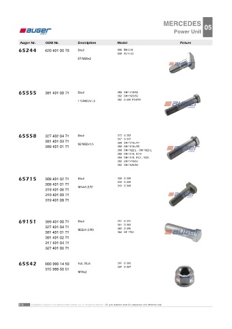 AUGER for buses MERCEDES