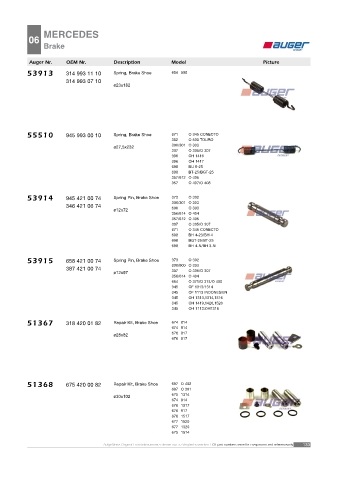 AUGER for buses MERCEDES