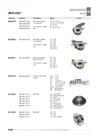 AUGER for buses MERCEDES