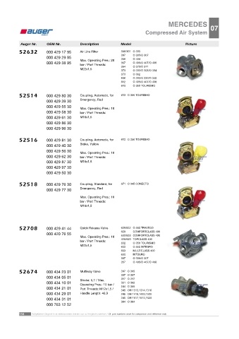 AUGER for buses MERCEDES