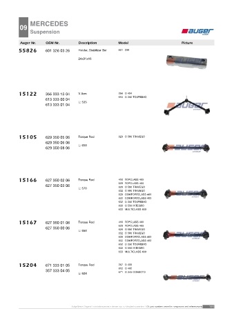 AUGER for buses MERCEDES