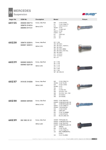 AUGER for buses MERCEDES