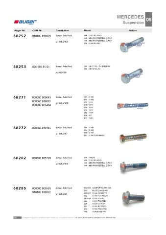 AUGER for buses MERCEDES