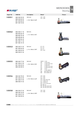 AUGER for buses MERCEDES