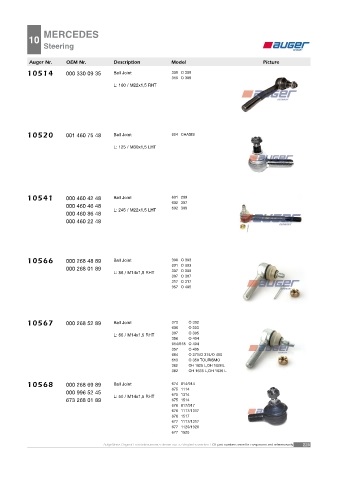 AUGER for buses MERCEDES