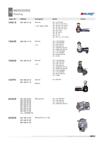 AUGER for buses MERCEDES