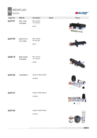 AUGER for buses NEOPLAN