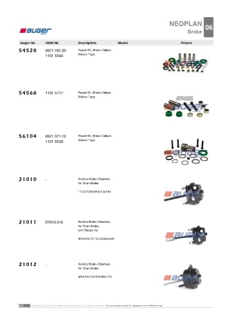 AUGER for buses NEOPLAN