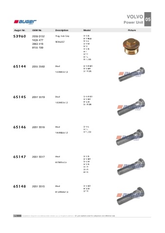 AUGER for buses VOLVO