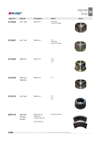 AUGER for buses VOLVO