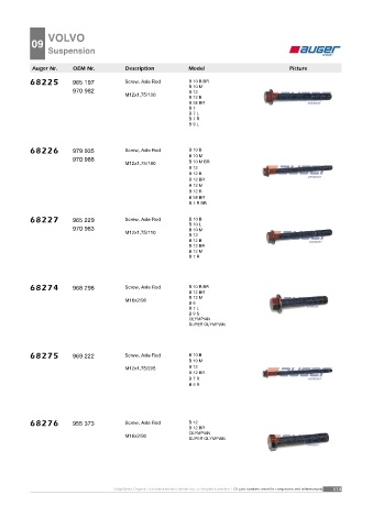 AUGER for buses VOLVO