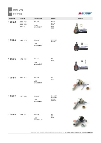 AUGER for buses VOLVO