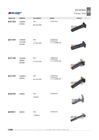 AUGER for buses SCANIA