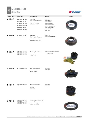 AUGER for buses MERCEDES