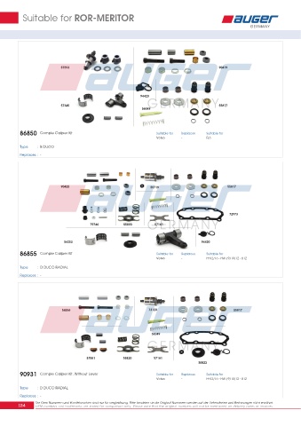 Spare parts for cars and trucks