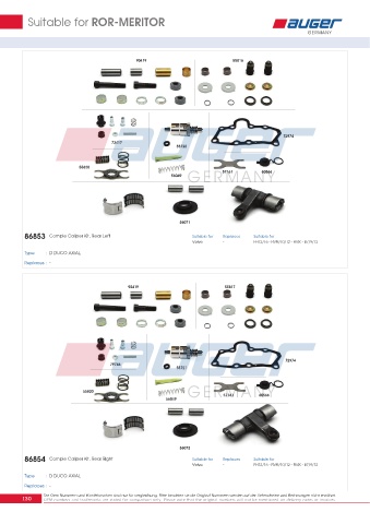 Spare parts for cars and trucks