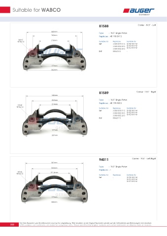 Spare parts for cars and trucks