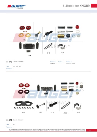 Spare parts for cars and trucks