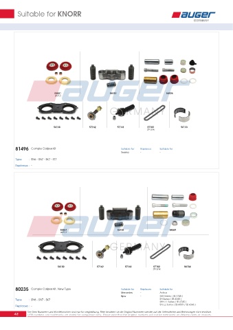 Spare parts for cars and trucks