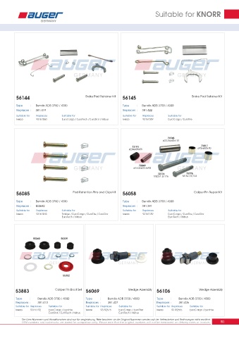 Spare parts for cars and trucks