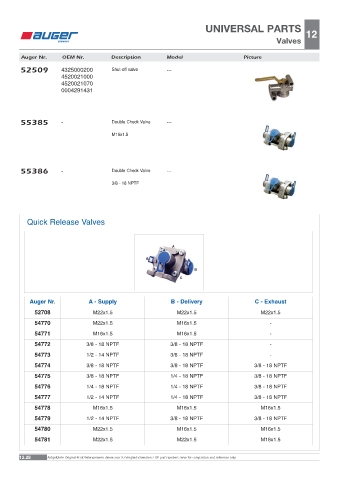 Spare parts OEM cross-references