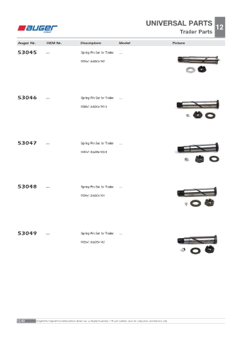 Spare parts OEM cross-references