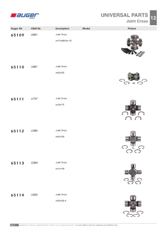 Spare parts OEM cross-references