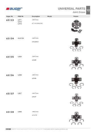 Spare parts OEM cross-references