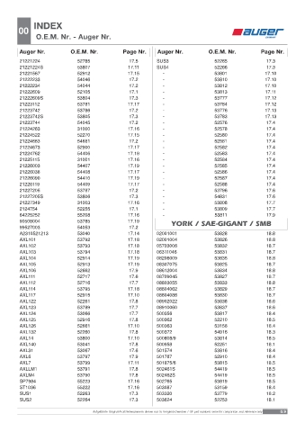 Spare parts OEM cross-references