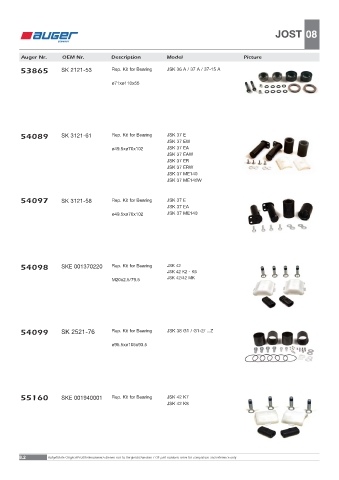 Spare parts OEM cross-references