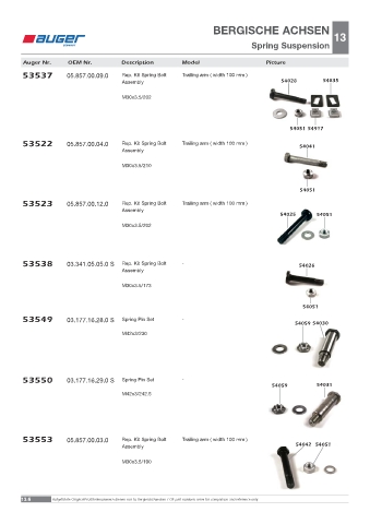 Spare parts OEM cross-references