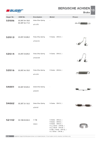 Spare parts OEM cross-references