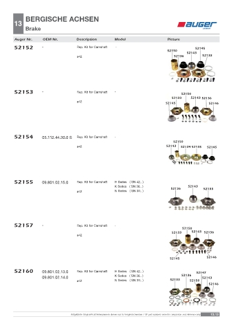 Spare parts OEM cross-references