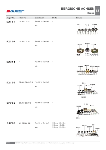 Spare parts OEM cross-references