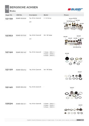 Spare parts OEM cross-references