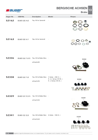 Spare parts OEM cross-references