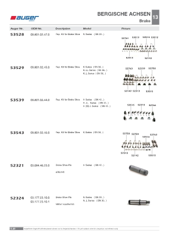 Spare parts OEM cross-references