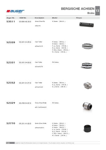 Spare parts OEM cross-references