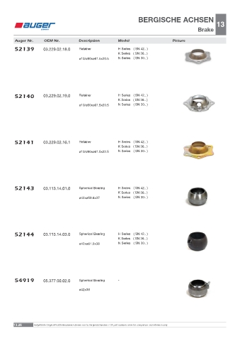 Spare parts OEM cross-references