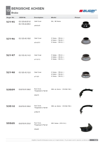 Spare parts OEM cross-references