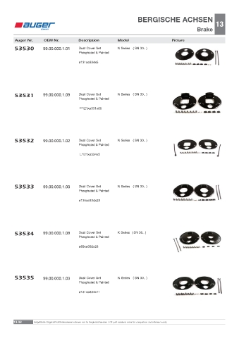 Spare parts OEM cross-references