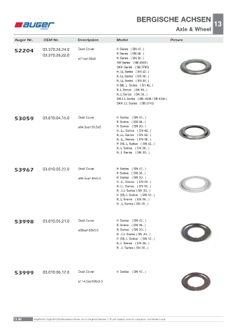 Spare parts OEM cross-references