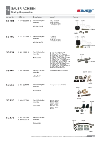 Spare parts OEM cross-references