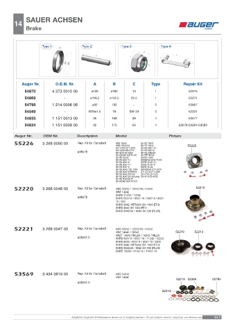 Spare parts OEM cross-references