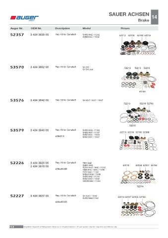 Spare parts OEM cross-references