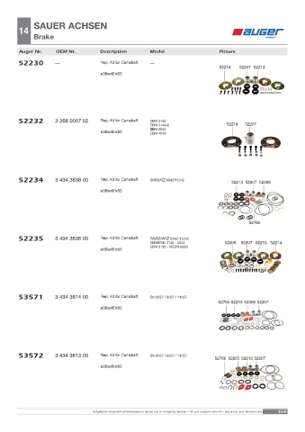 Spare parts OEM cross-references