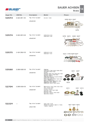 Spare parts OEM cross-references