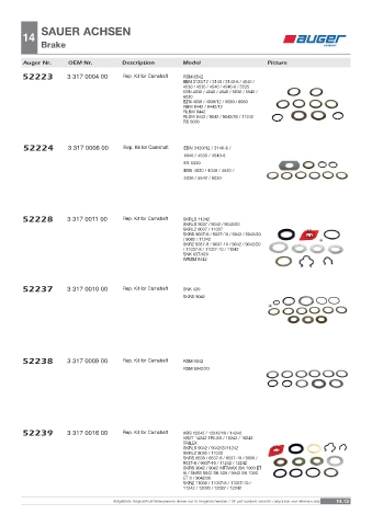 Spare parts OEM cross-references