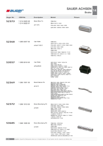 Spare parts OEM cross-references